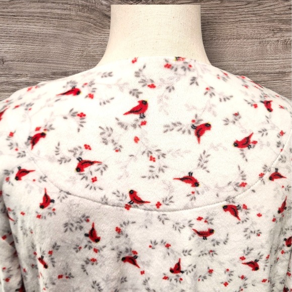 Secret Treasures Sleepwear Nightgown L Cardinals Print Long Sleeve Pajama Gown - Picture 5 of 6